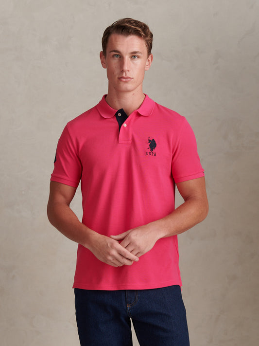 Mens Player 3 Polo Shirt in Raspberry Sorbet