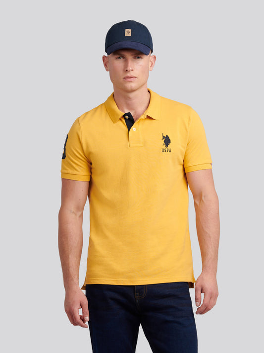Mens Player 3 Polo Shirt in Golden Apricot