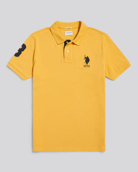 Mens Player 3 Polo Shirt in Golden Apricot