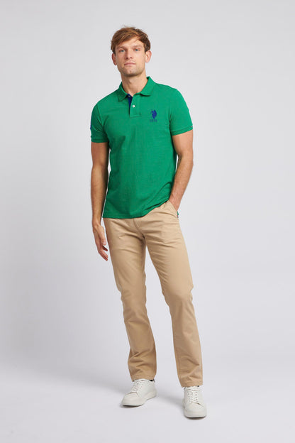 Mens Player 3 Pique Polo Shirt in Lush Meadow