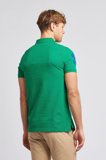 Mens Player 3 Pique Polo Shirt in Lush Meadow