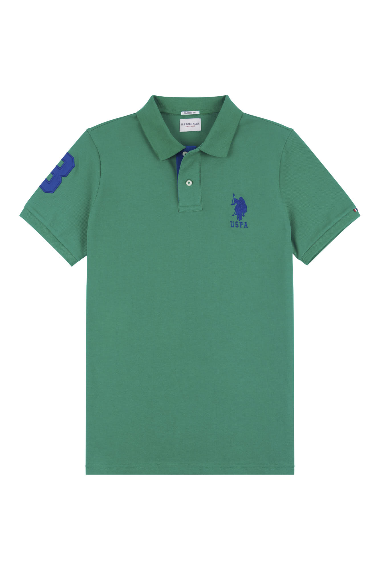 Mens Player 3 Pique Polo Shirt in Lush Meadow