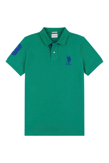 Mens Player 3 Pique Polo Shirt in Lush Meadow