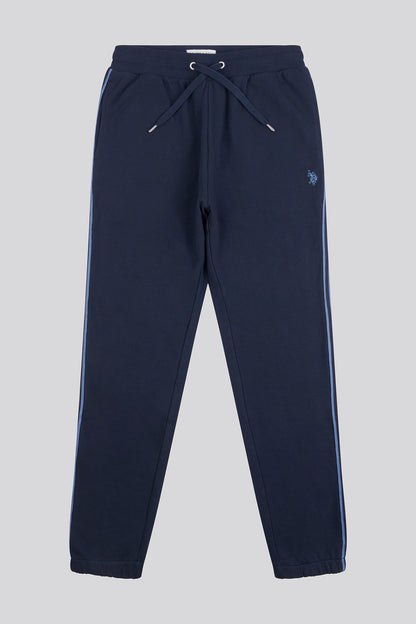 Mens Classic Fit Taped Joggers in Dark Sapphire Navy