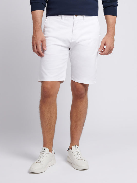 Mens Classic Chinos Shorts in Bright White