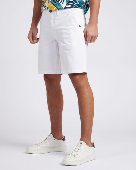 Mens Classic Chinos Shorts in Bright White
