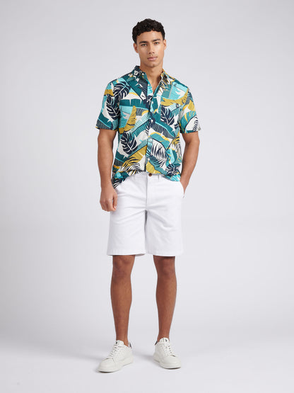 Mens Classic Chinos Shorts in Bright White