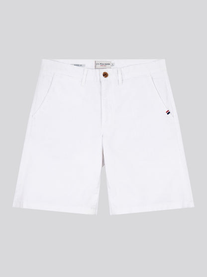 Mens Classic Chinos Shorts in Bright White