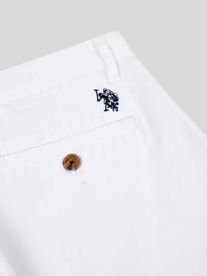 Mens Classic Chinos Shorts in Bright White