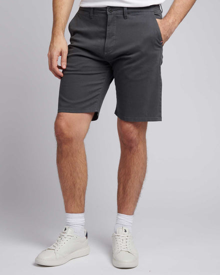Mens Classic Chinos Shorts in Ebony
