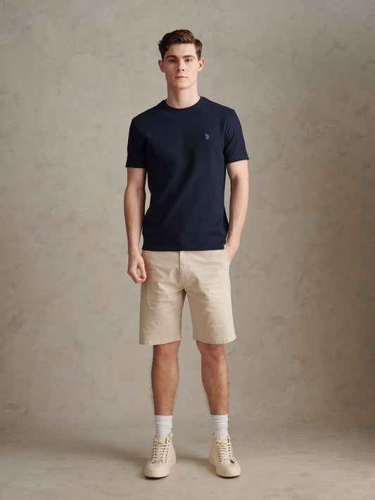 Mens Classic Chinos Shorts in Beige