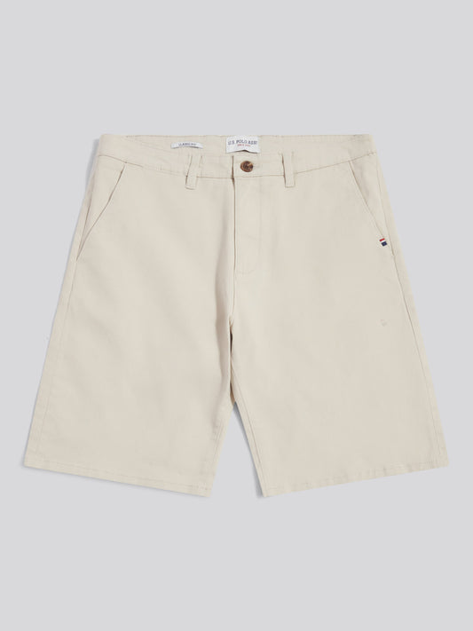 Mens Classic Chinos Shorts in Beige