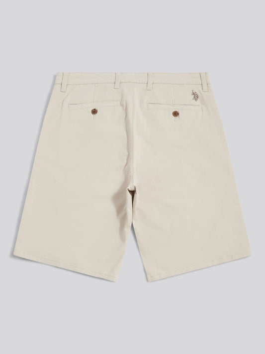 Mens Classic Chinos Shorts in Beige