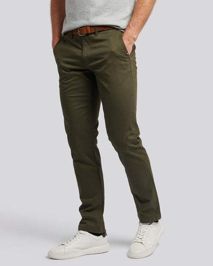 Mens Classic Chinos Forest Night