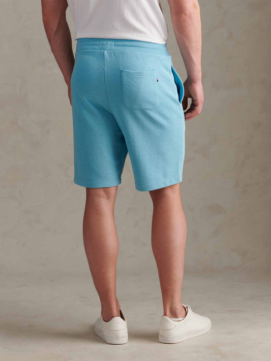Mens Double Horsemen Sweat Shorts in Air Blue