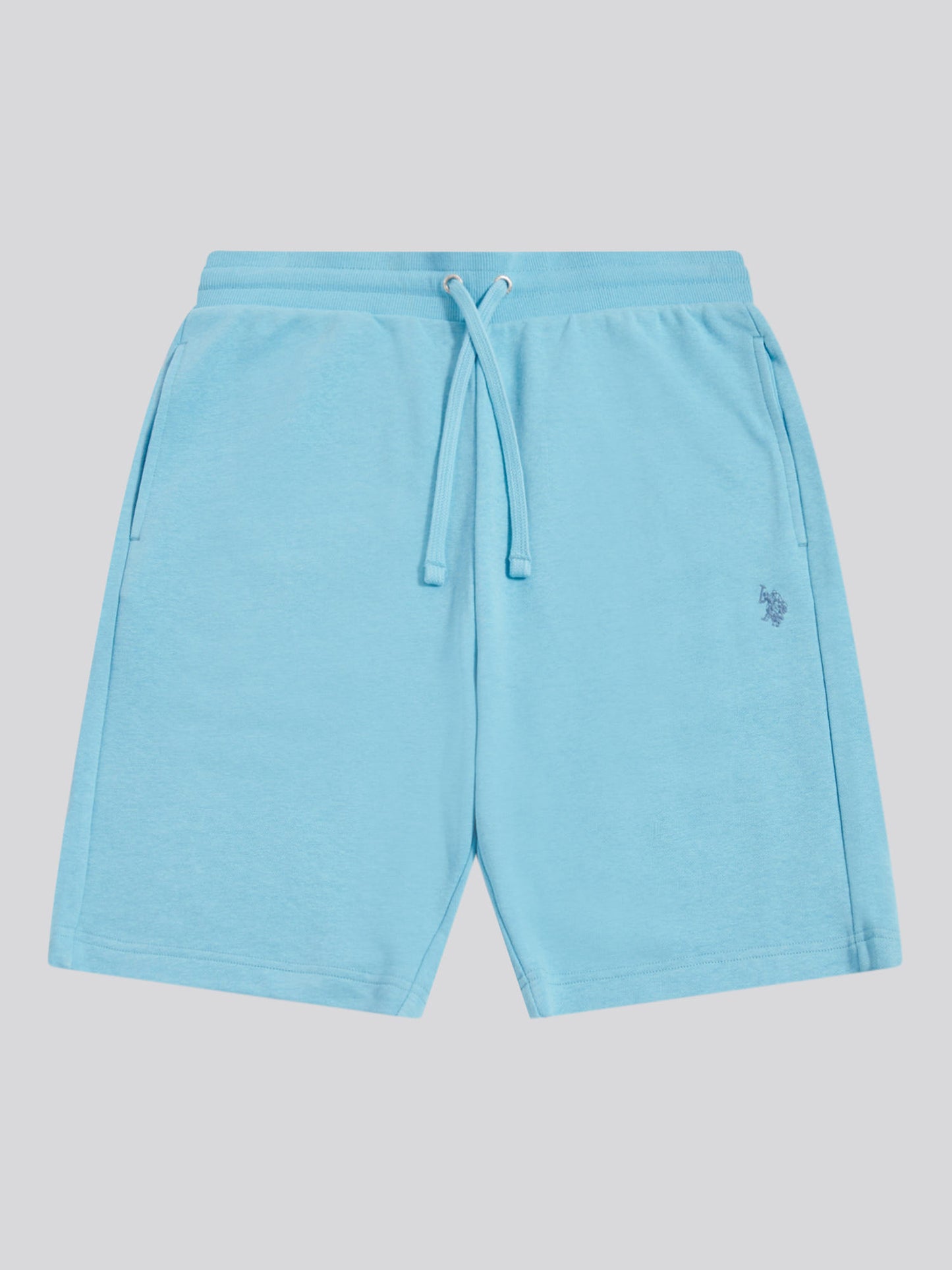 Mens Double Horsemen Sweat Shorts in Air Blue