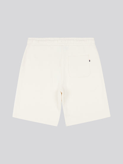 Mens Double Horsemen Sweat Shorts in Whisper White