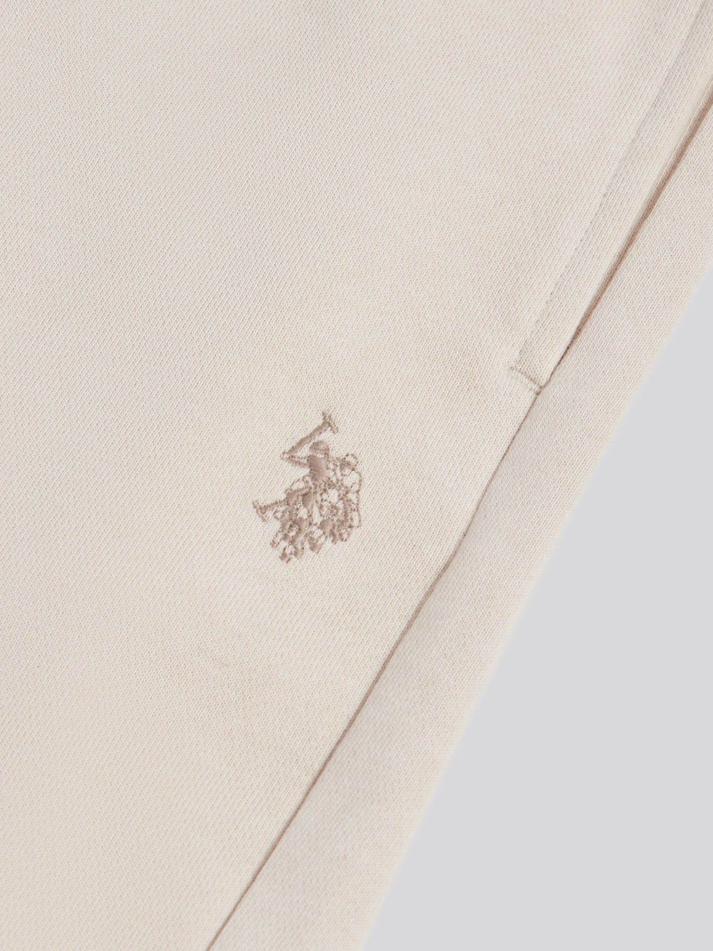 Mens Double Horsemen Sweat Shorts in Beige