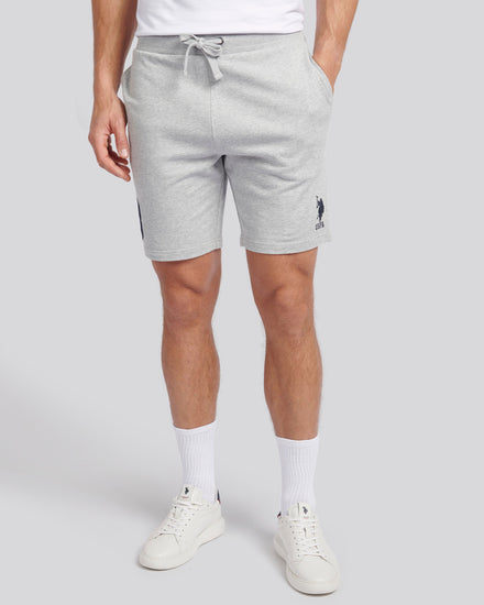 Mens Player 3 Sweat Shorts in Mid Grey Marl