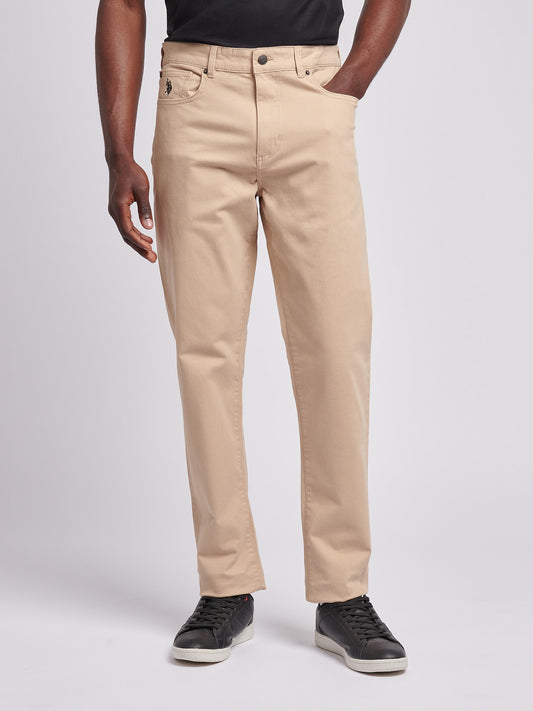 Mens Core 5 Pocket Trousers in Cornstalk