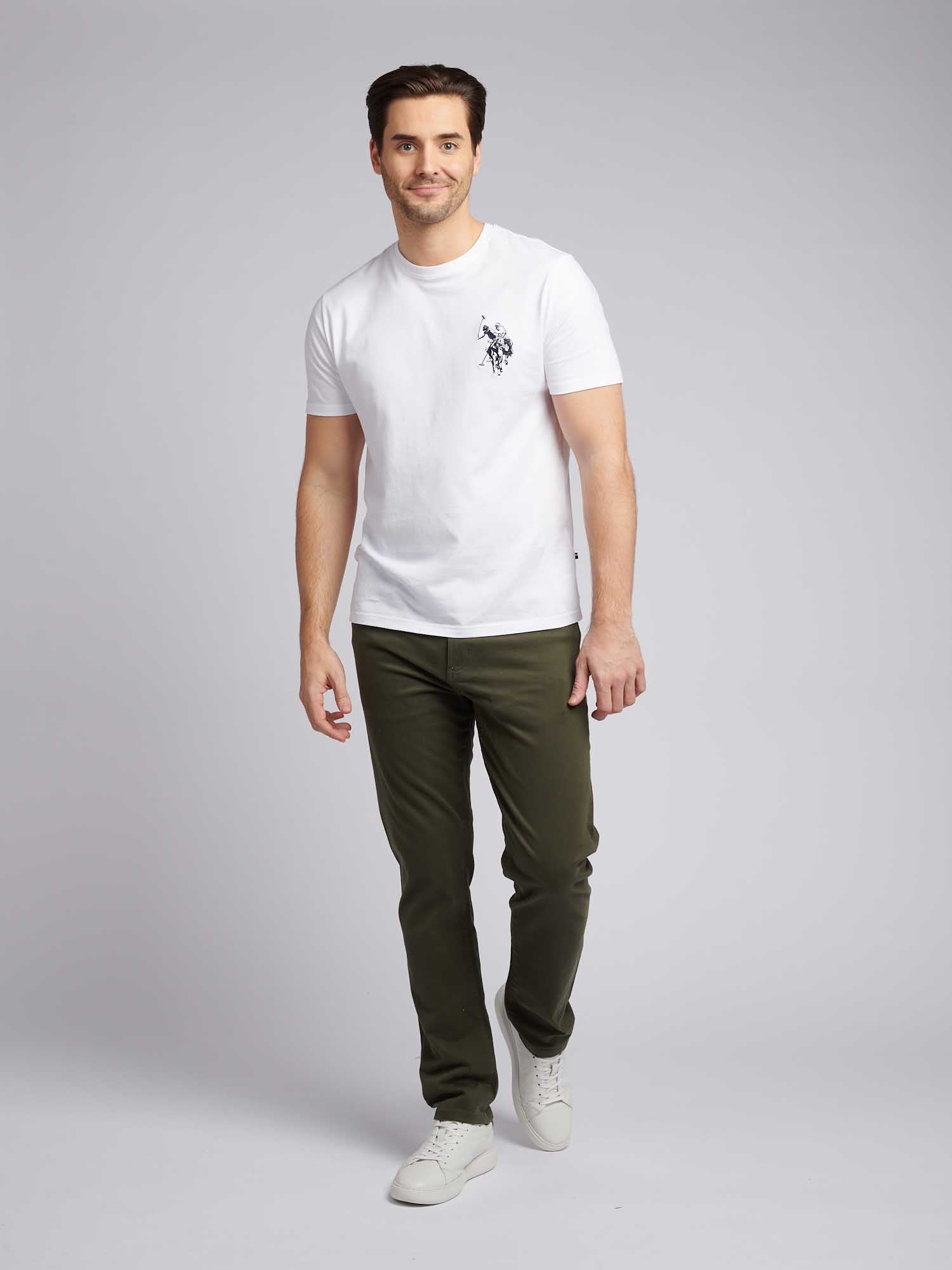 Mens Core 5 Pocket Trousers in Forest Night
