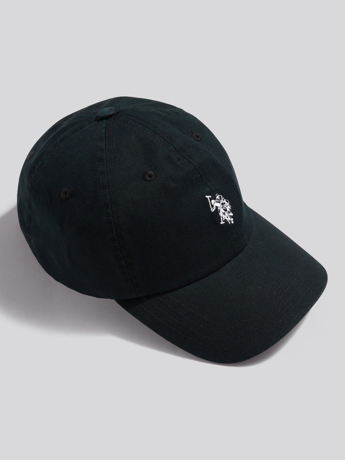 Mens Washed Casual Cap Black