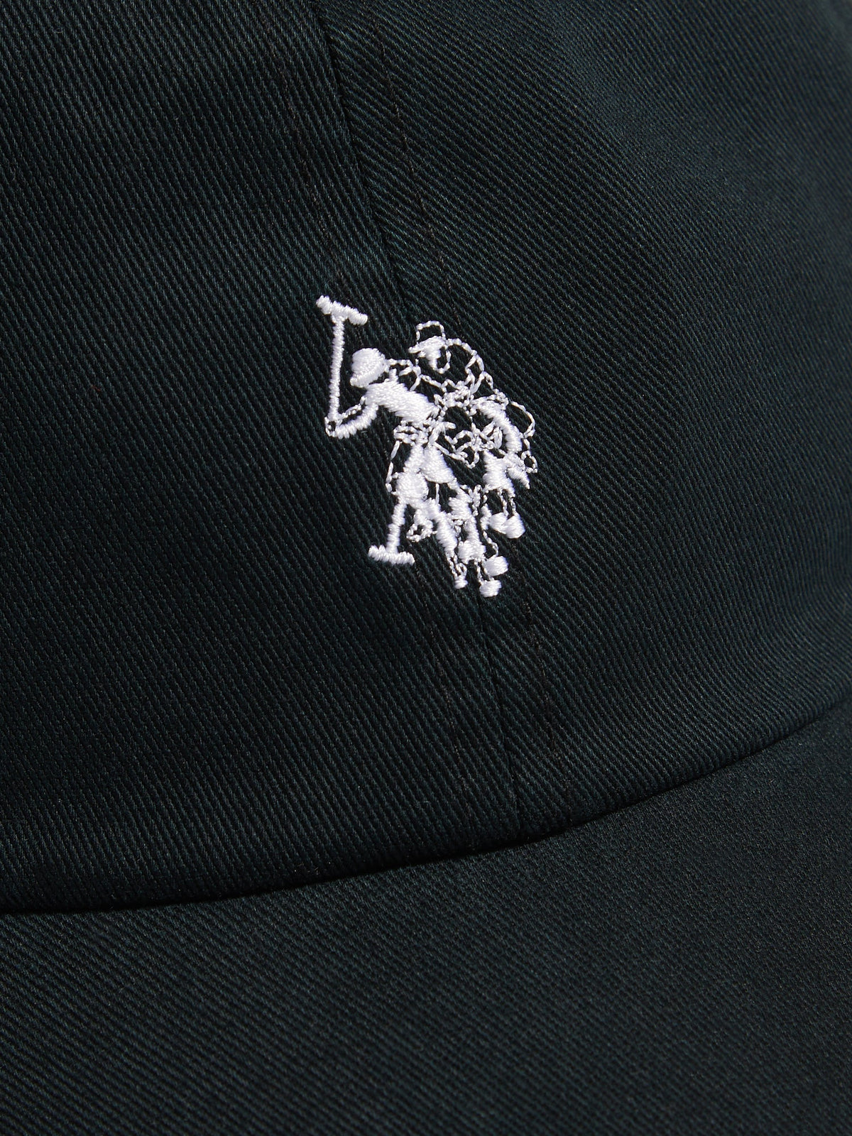 Mens Washed Casual Cap Black