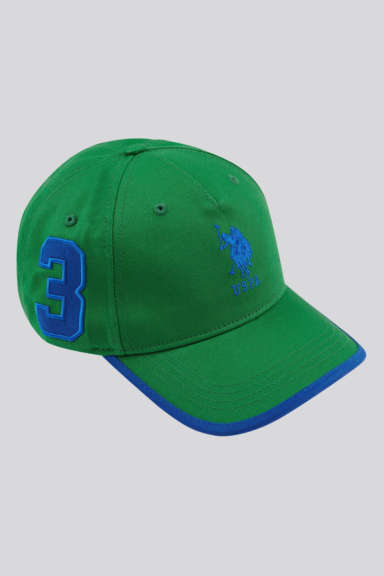 U.S. Polo Assn. Mens Player 3 Baseball Cap in Lush Meadow