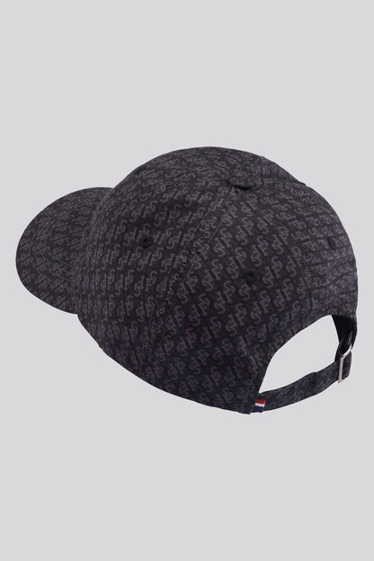 Mens Monogram Casual Cap in Black / Marshmallow DHM