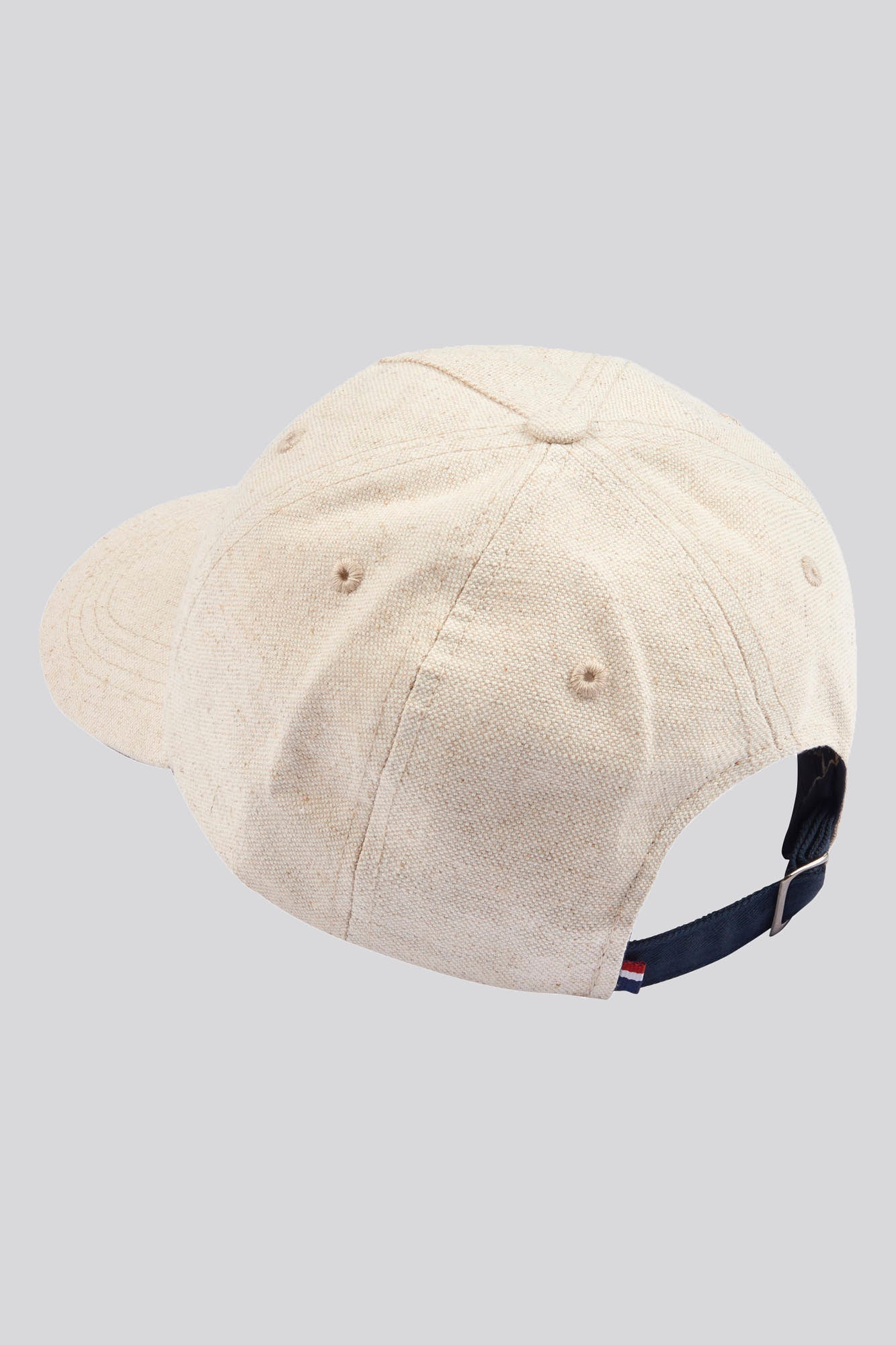 Mens Linen Blend Casual Cap in French Oak