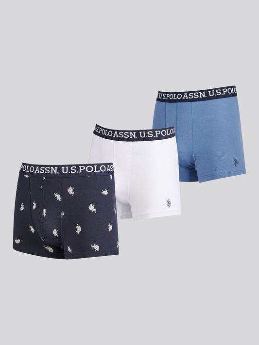 Mens 3 Pack USPA Trunk in Blue Horizon