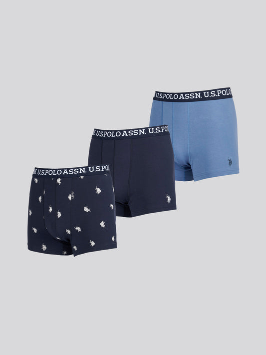 Mens 3 Pack USPA Trunk in Dark Sapphire Navy
