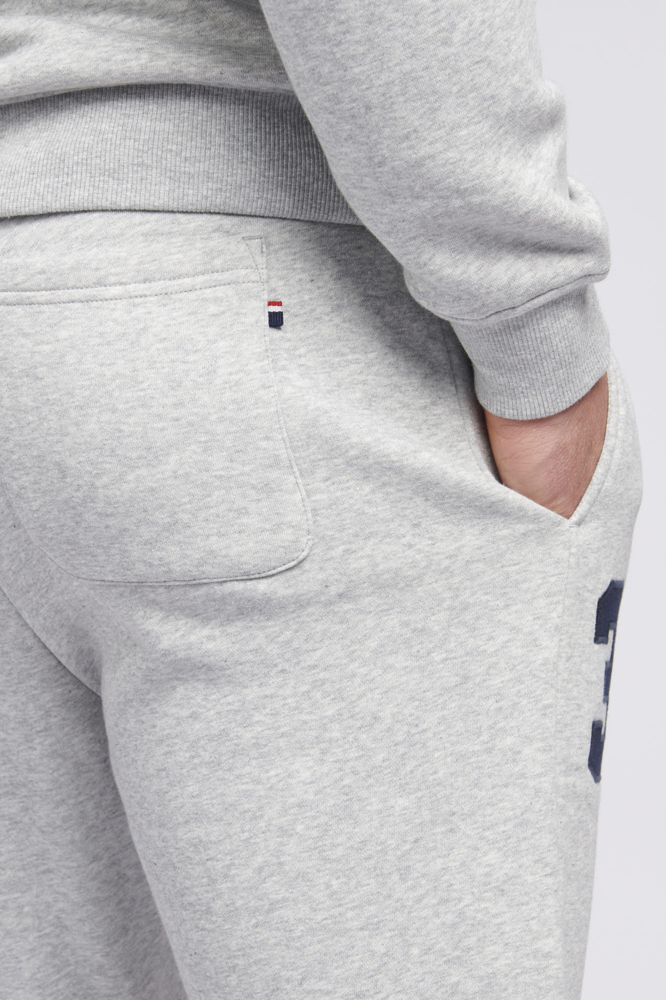 Mens Player 3 Joggers in Mid Grey Marl