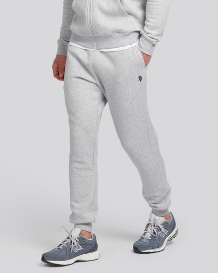Mens Double Horsemen Jogger Mid Grey Marl