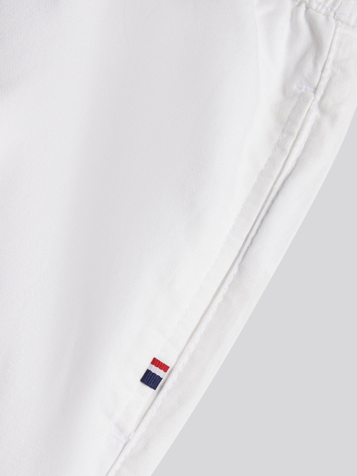 Mens Linen Blend Deck Shorts in Bright White