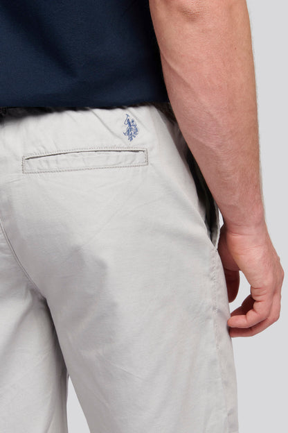 Mens Linen Blend Deck Shorts in Harbor Mist