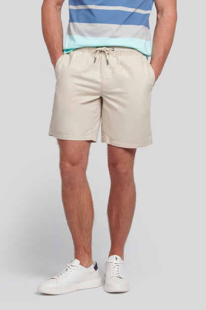 U.S. Polo Assn. Mens Linen Blend Deck Shorts in French Oak