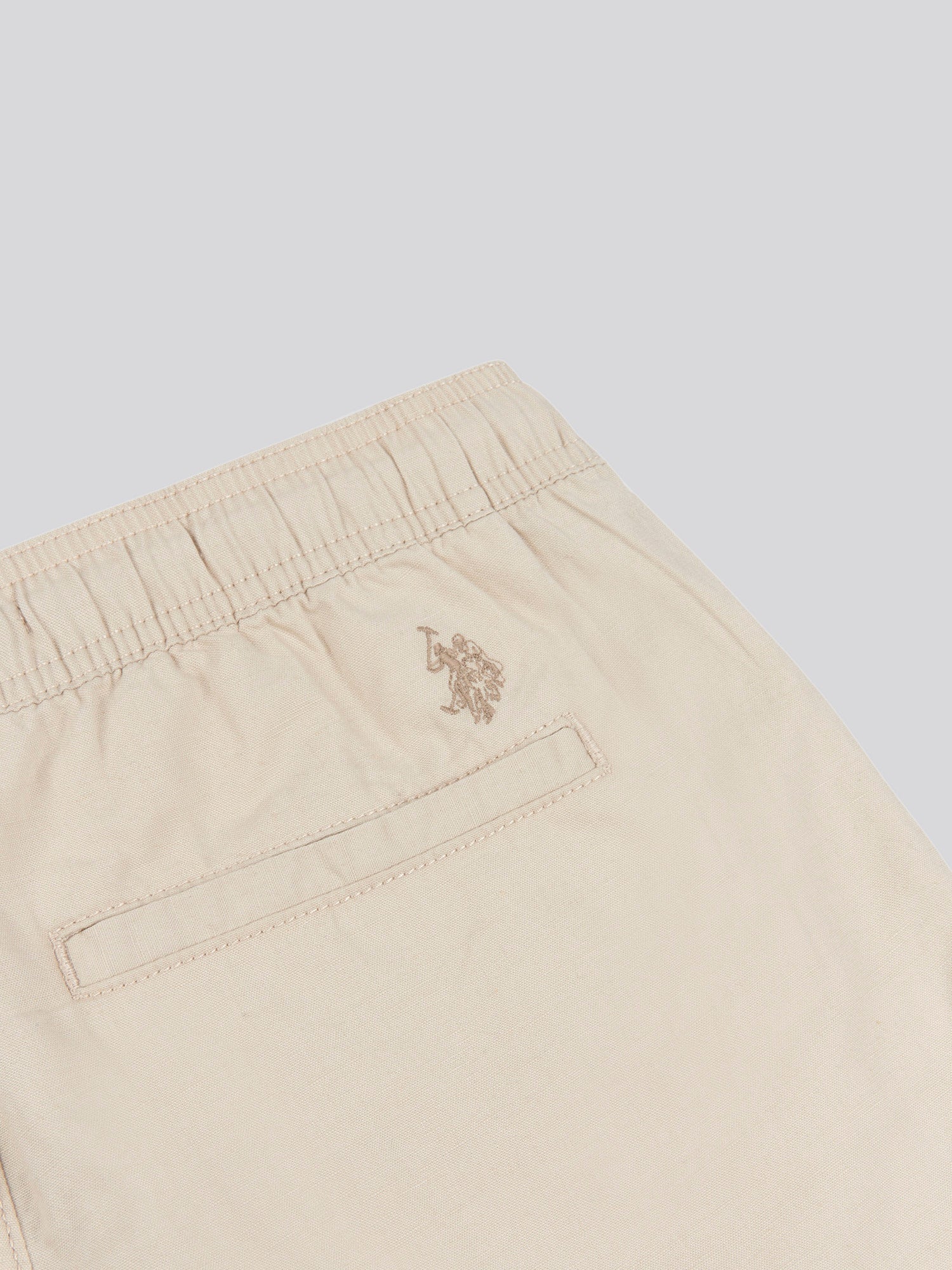 Mens Linen Blend Deck Shorts in French Oak