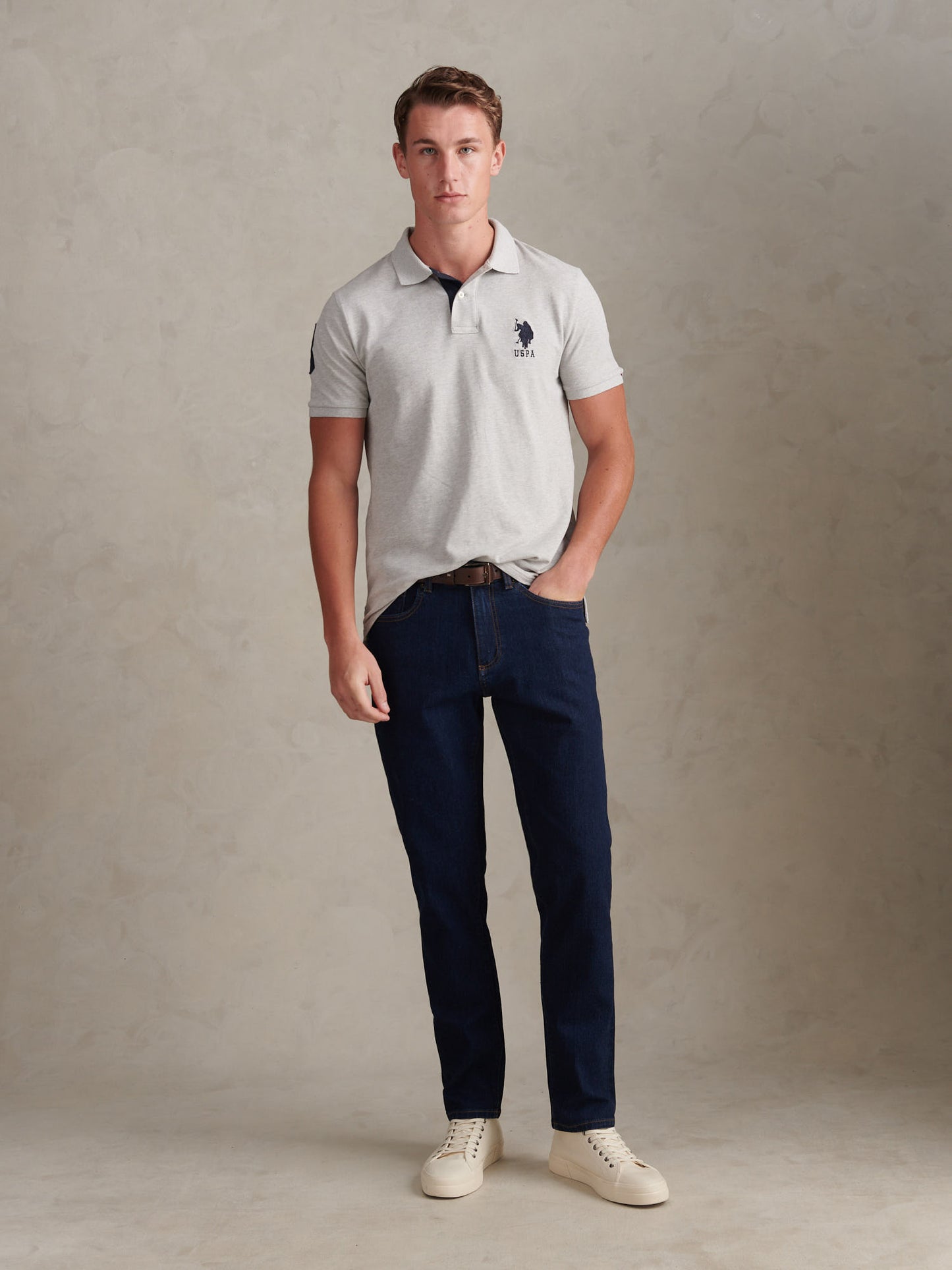 Mens Classic Fit Jean Rinse Wash