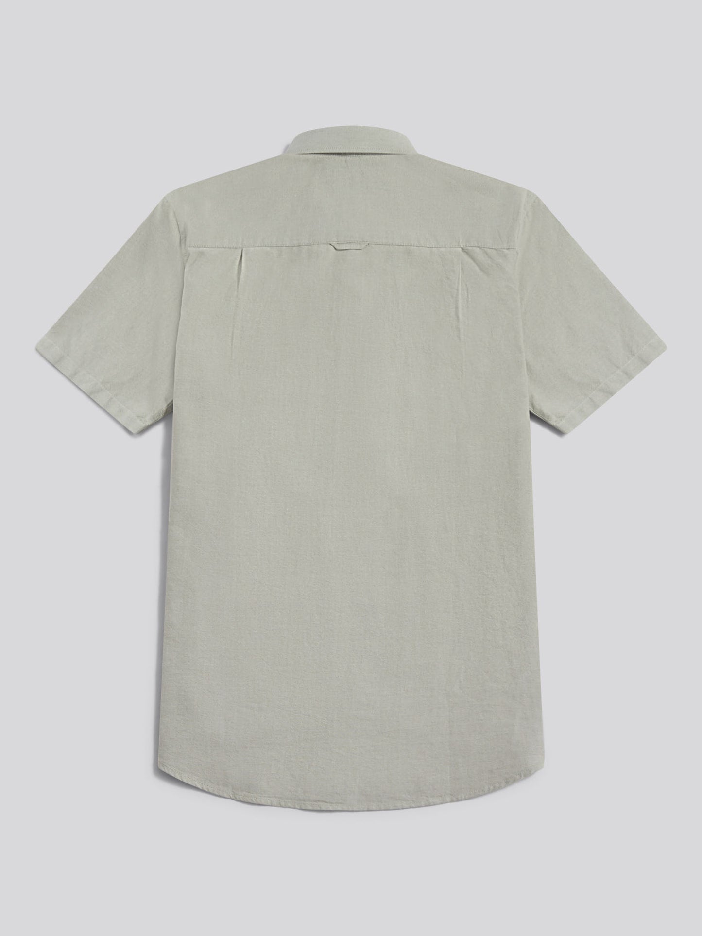 Mens Short Sleeve Oxford Shirt in Sea Spray