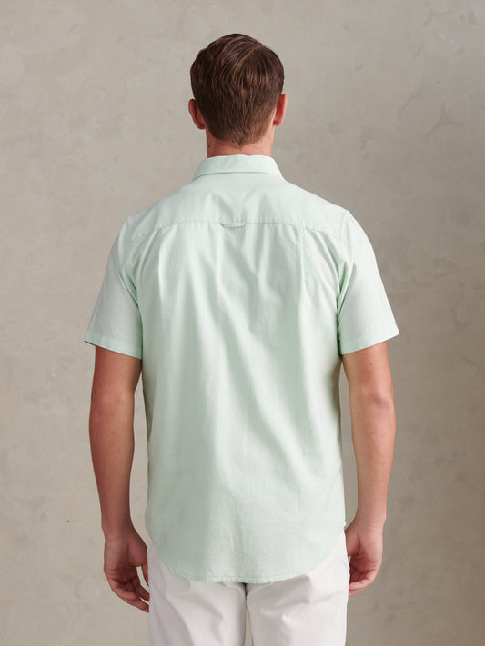 Mens Short Sleeve Oxford Shirt in Bay