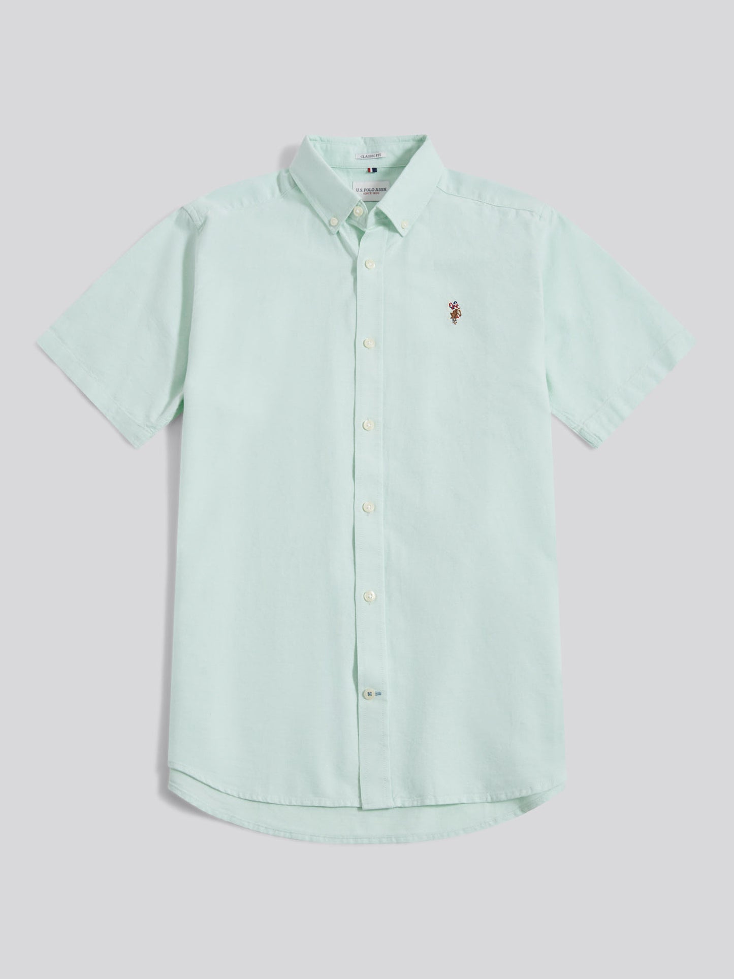 Mens Short Sleeve Oxford Shirt in Bay