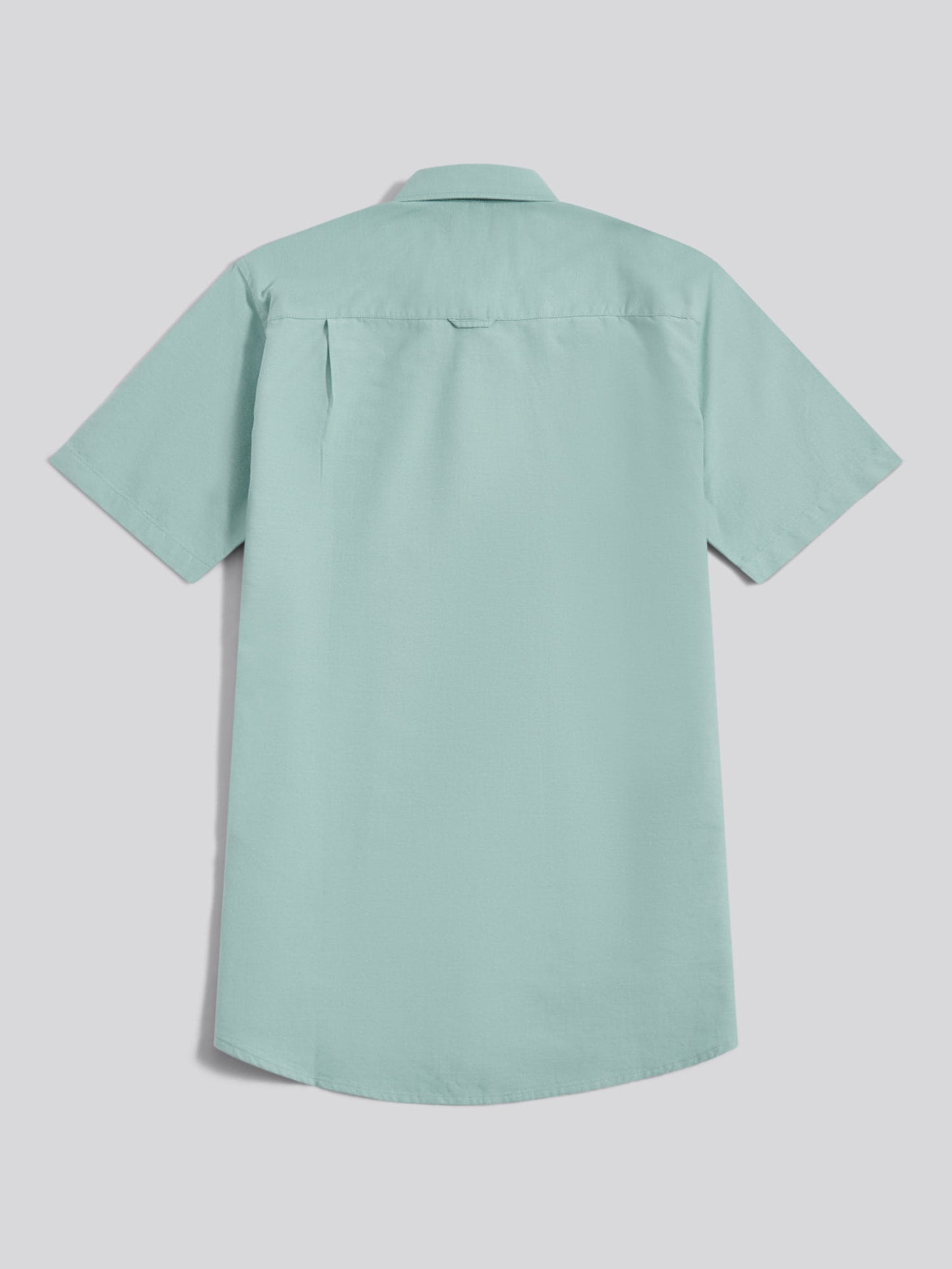 Mens Short Sleeve Oxford Shirt in Aquifer