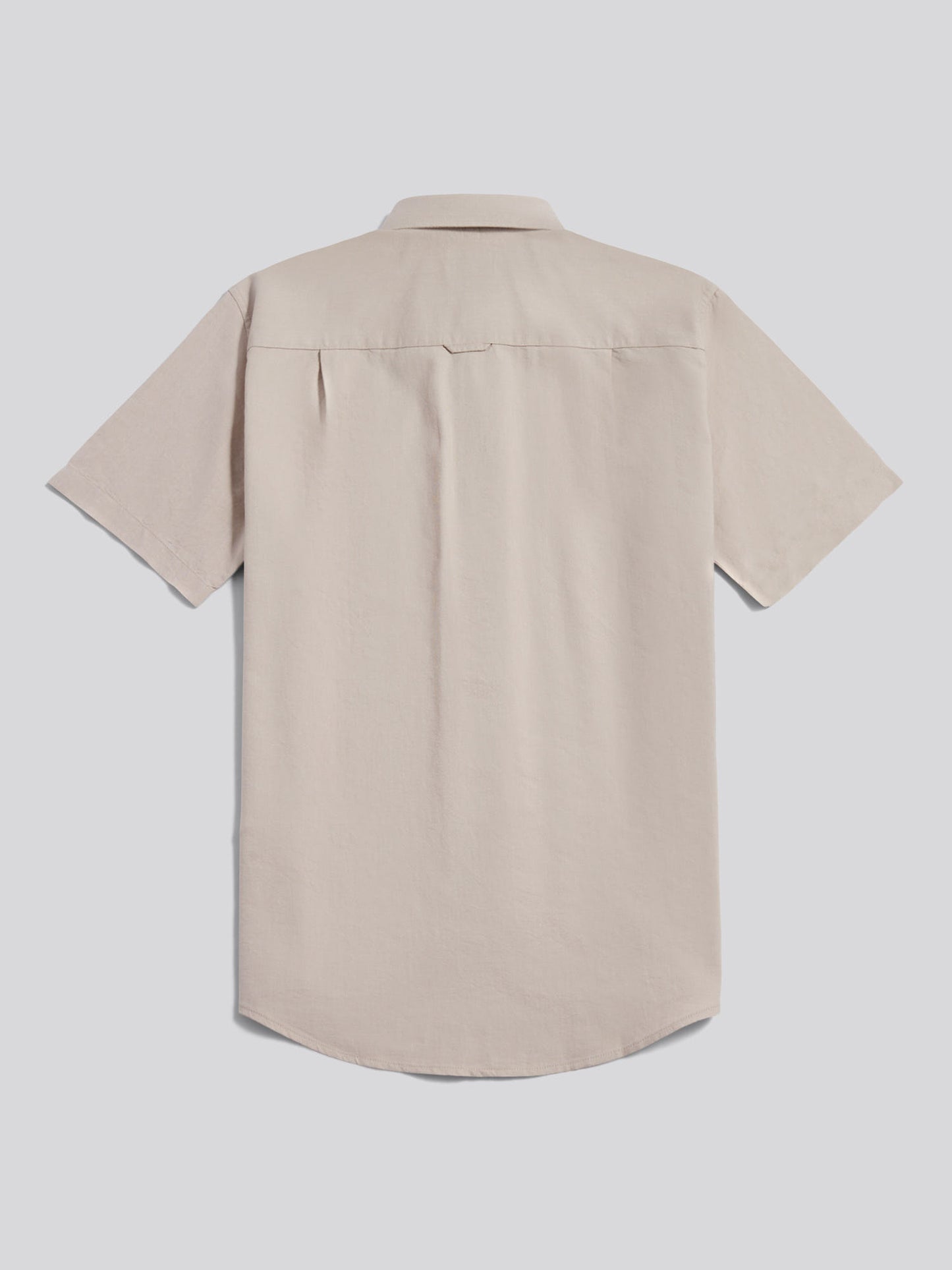 Mens Short Sleeve Oxford Shirt in String
