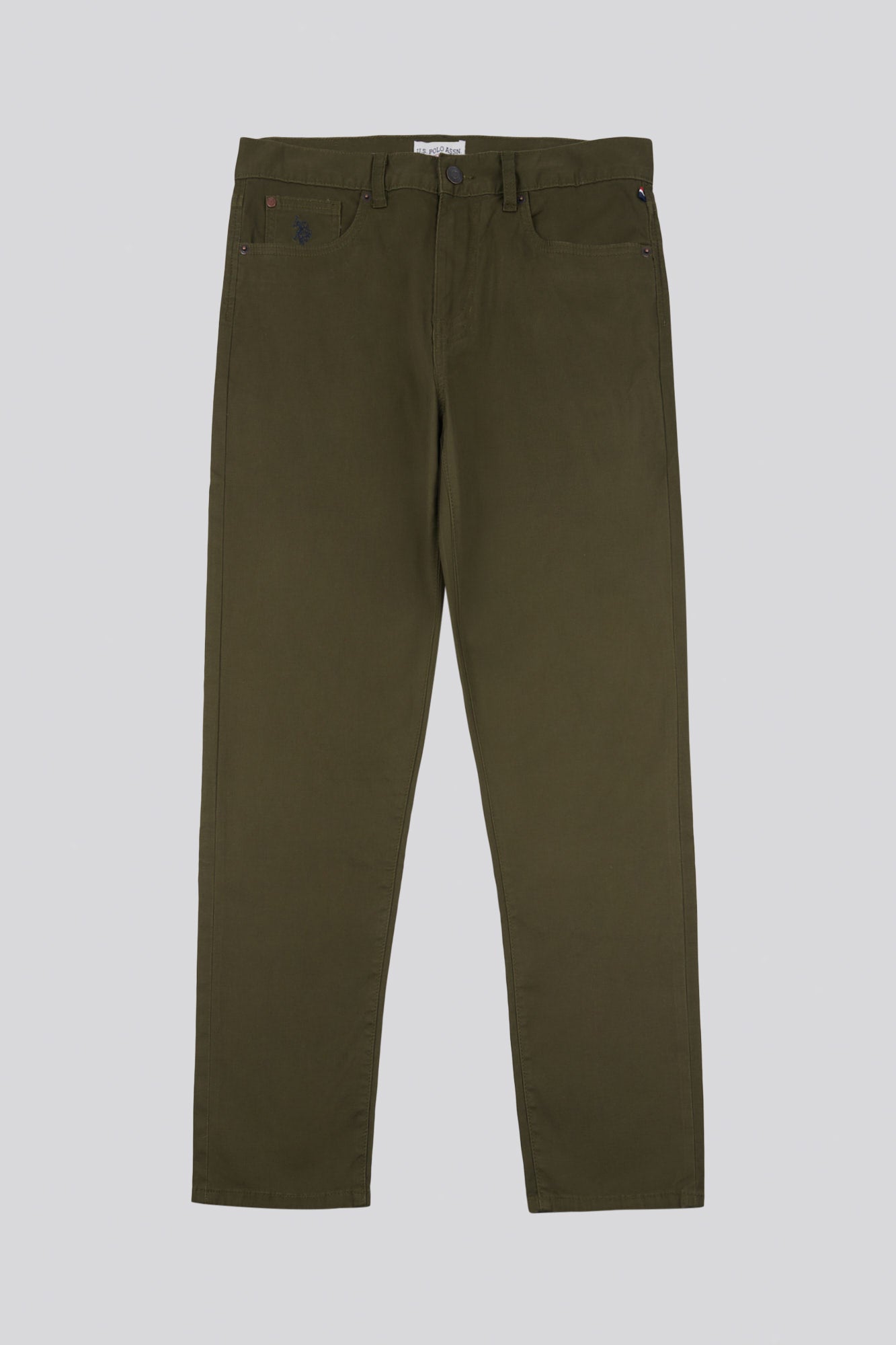 Mens Bedford Cord 5 Pocket Trouser in Forest Night