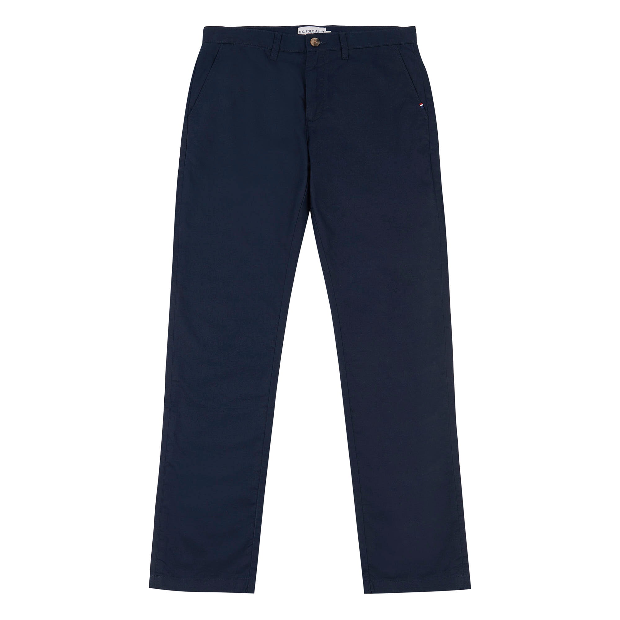 Mens Linen Blend Chinos in Dark Sapphire Navy