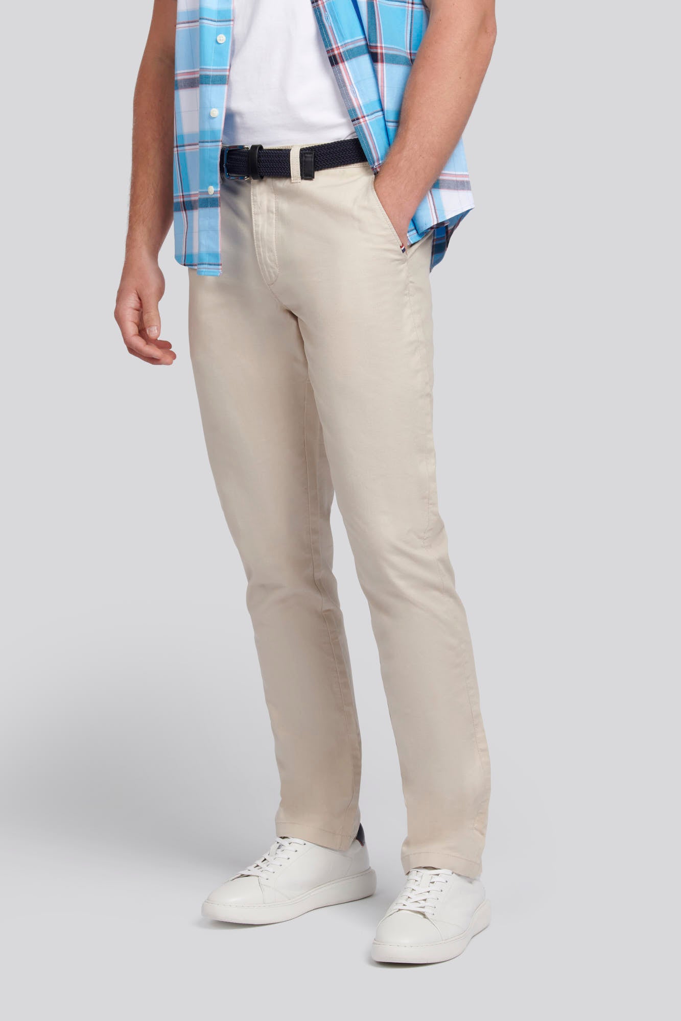 U.S. Polo Assn. Mens Linen Blend Chinos in French Oak