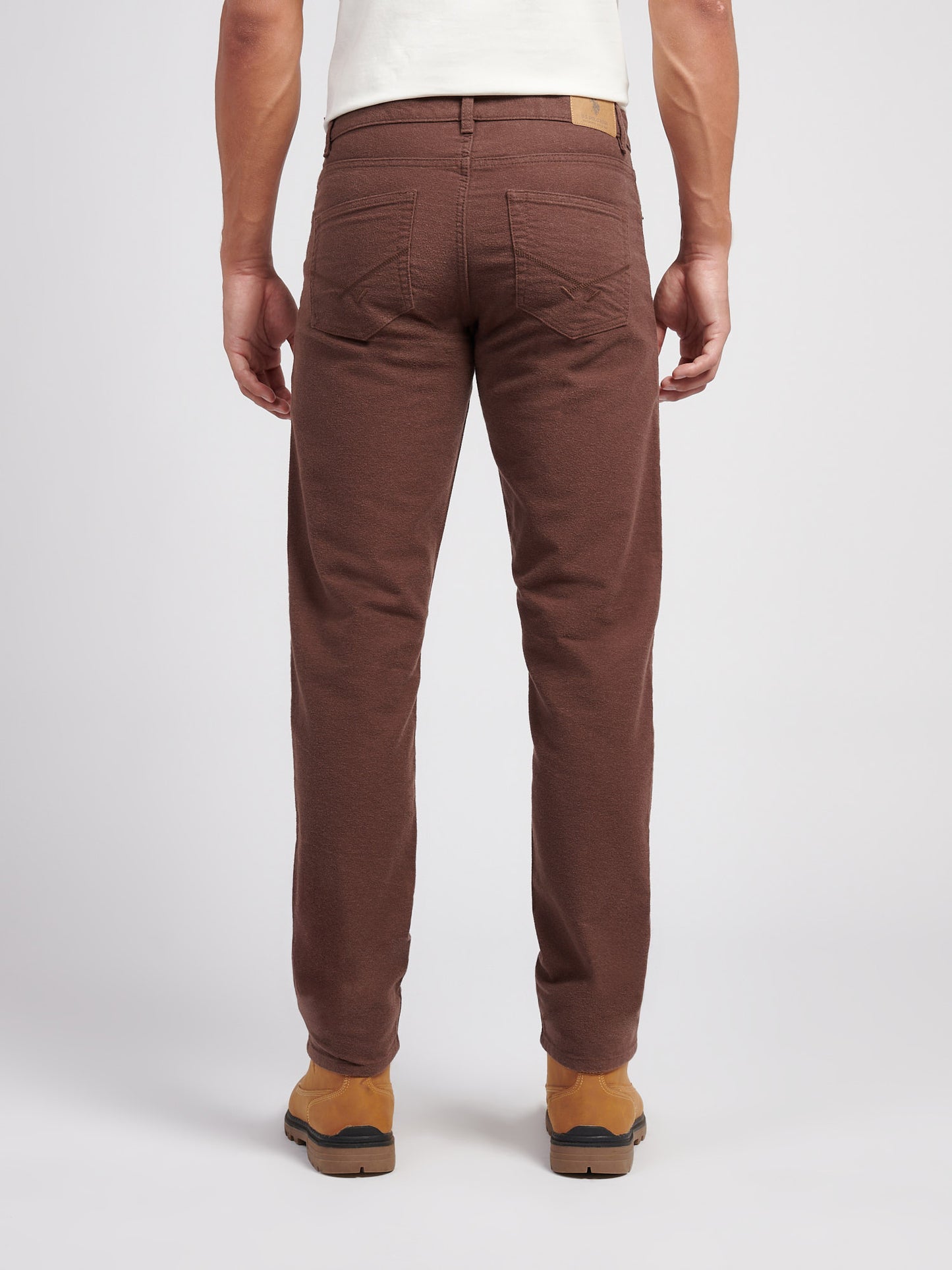 Mens Moleskin 5 Pocket Trouser in Chocolate Martini