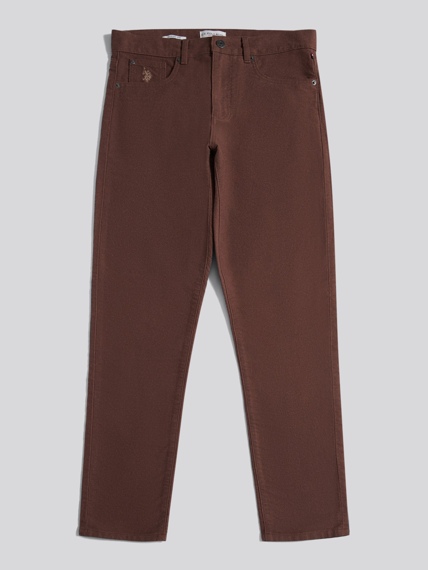 Mens Moleskin 5 Pocket Trouser in Chocolate Martini