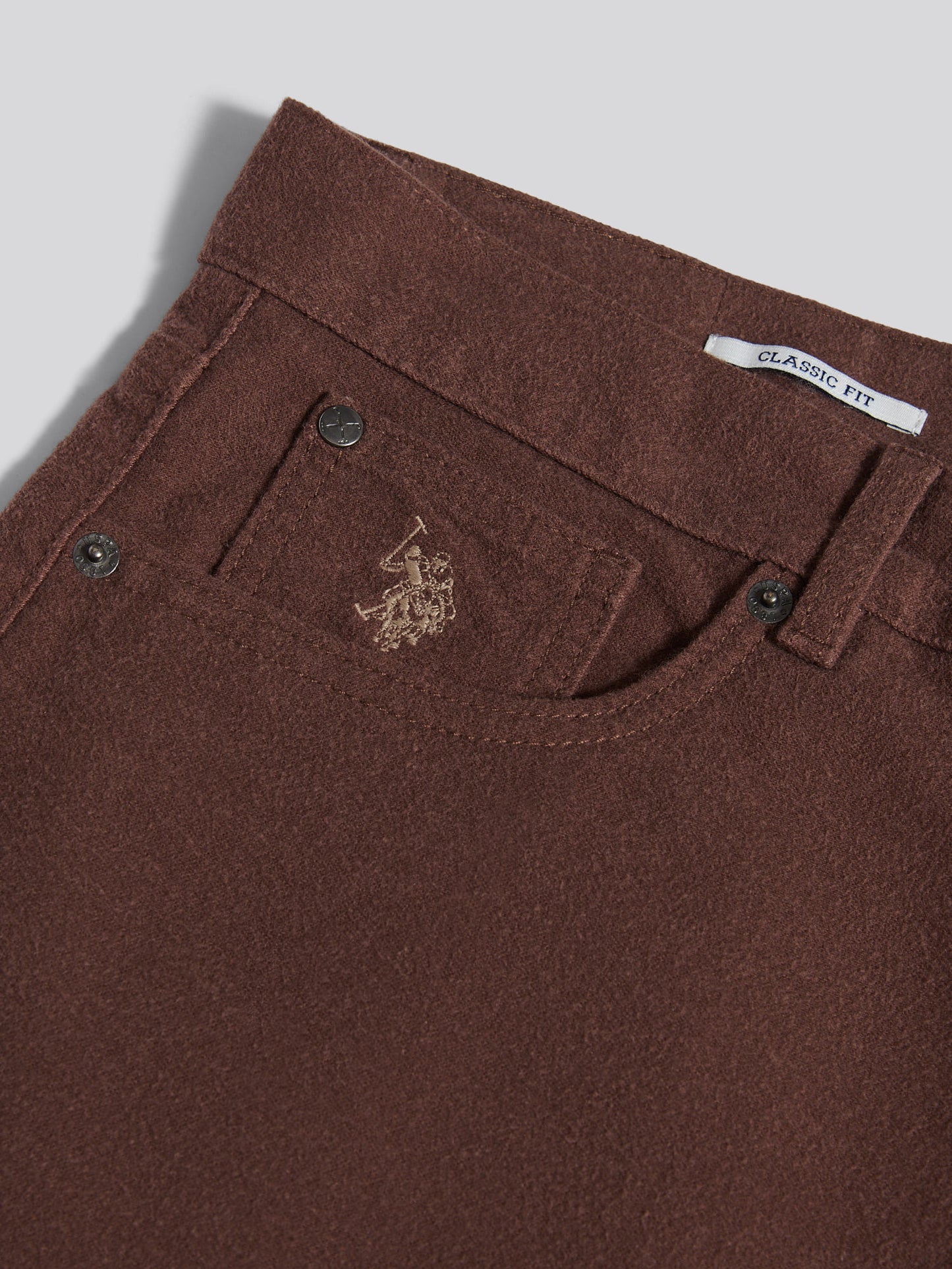 Mens Moleskin 5 Pocket Trouser in Chocolate Martini